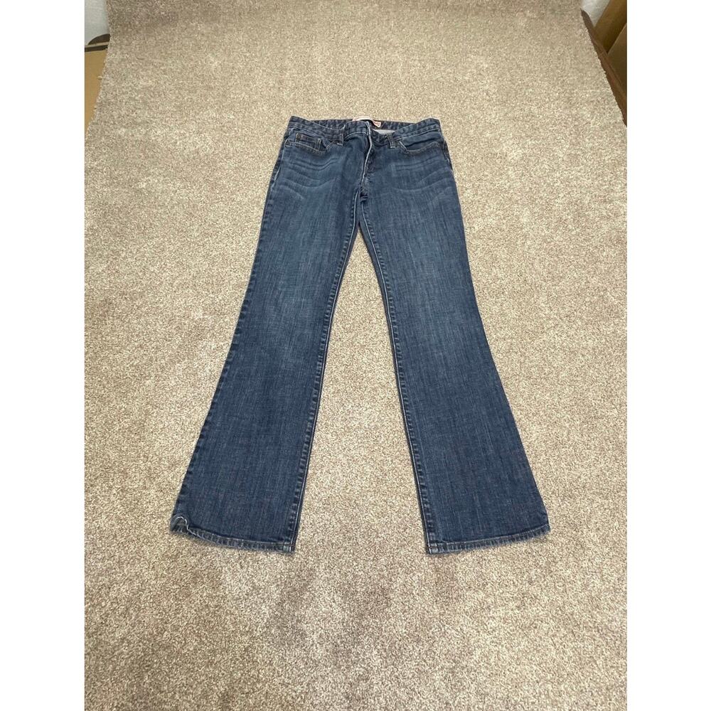 Y2K Indie Sleaze Gap Premium Bootcut Low Rise Jeans Size 8 Medium Wash Indigo - Picture 6 of 13